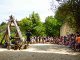 Démonstration de tir au trébuchet