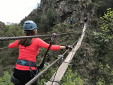 Pont népalais, via ferrata et parcours aventure - © Kayacorde © Pont népalais, via ferrata et parcours aventure