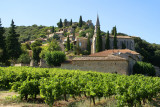 Vue d'ensemble de la Roque sur Cèze
