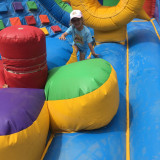 Inflatable with child