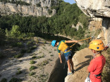 Via corda famille panorama des gorges Via corda famille panorama des gorges