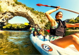 descente en canoe kayak sous le pont d'arc
