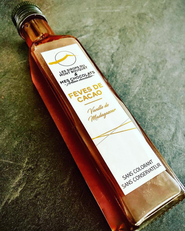 Sirop fèves de cacao et vanille 