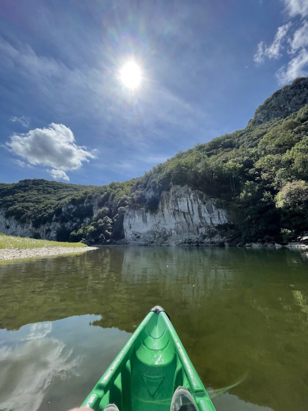 l ardeche en canoe descente
