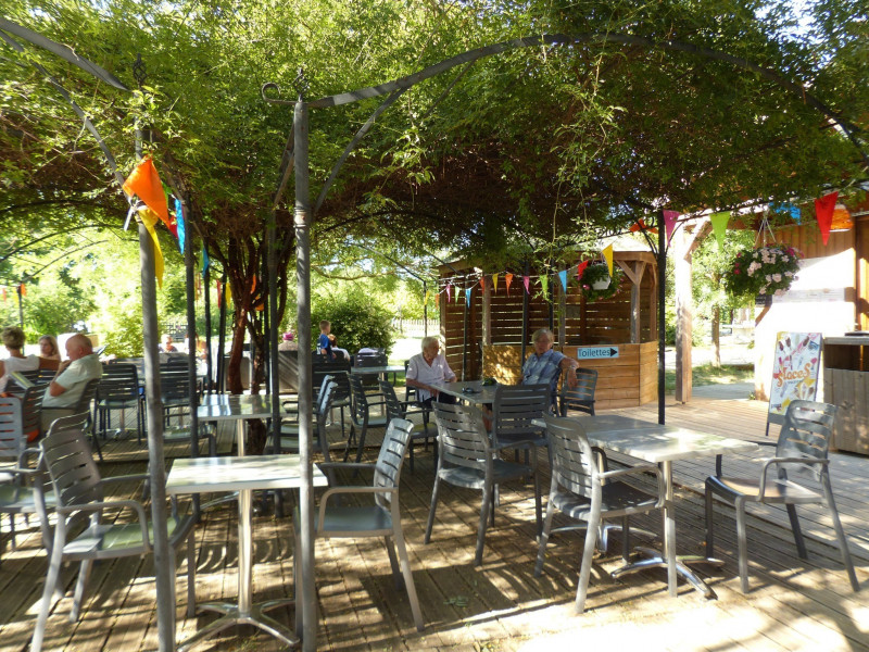Vue de la terrasse du snack