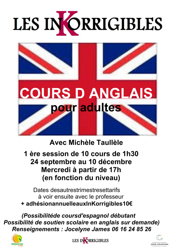 Cours d'anglais pour adultes._Méjannes-le-Clap