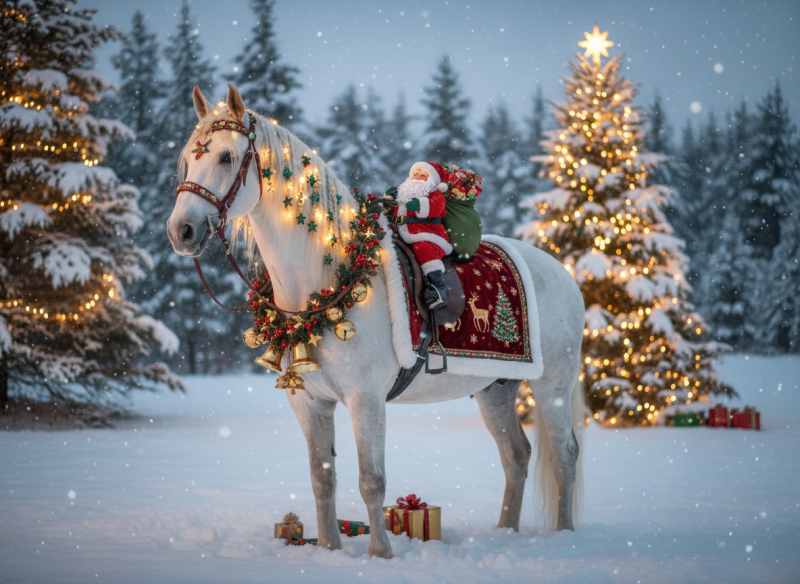 Fête de Noël au centre équestre_Méjannes-le-Clap