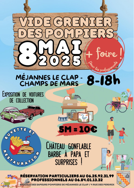 Vide-greniers des pompiers_Méjannes-le-Clap