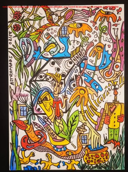 Exposition de dessins “De fenêtre en fenêtre, voyage vers l’imaginaire”_Méjannes-le-Clap