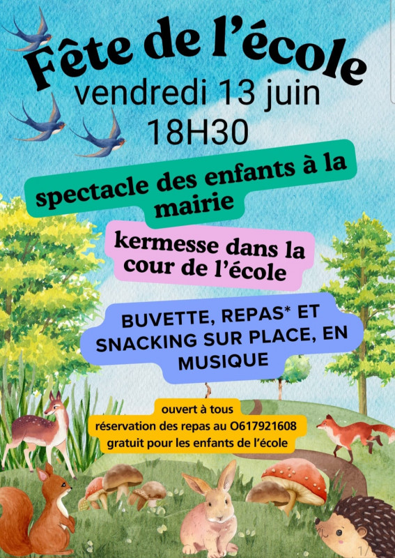 Kermesse et fête de l'école_Méjannes-le-Clap
