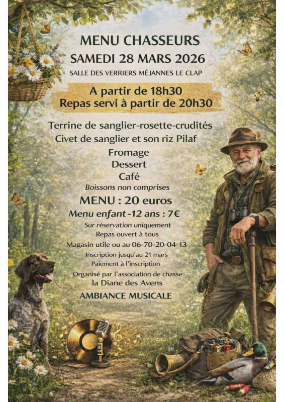 repas des chasseurs_Méjannes-le-Clap