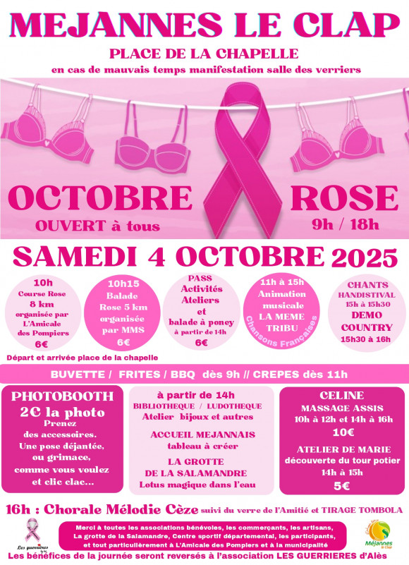 Octobre rose_Méjannes-le-Clap Octobre rose_Méjannes-le-Clap