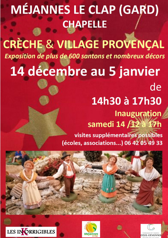 Crèche et village provençal_Méjannes-le-Clap