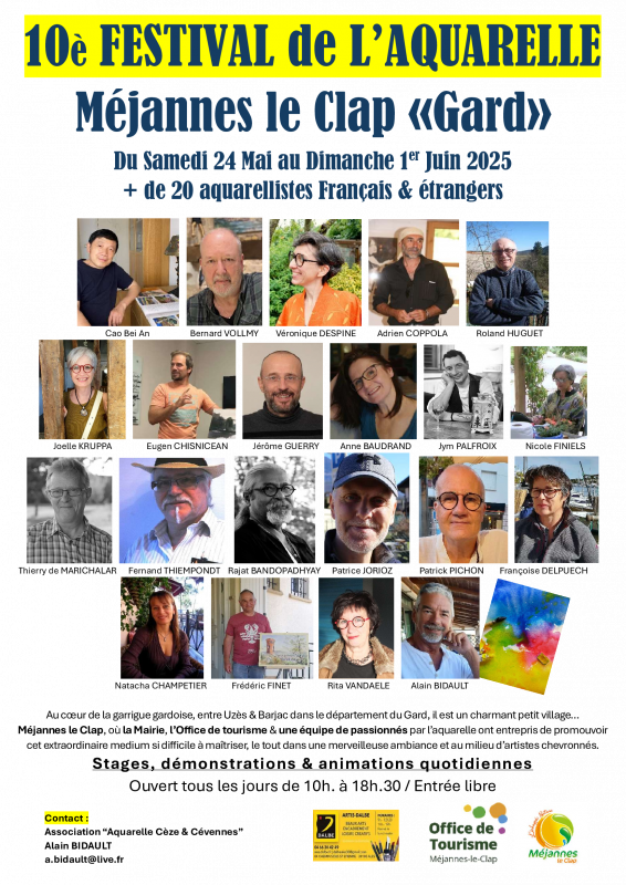10ème Festival de l'aquarelle_Méjannes-le-Clap