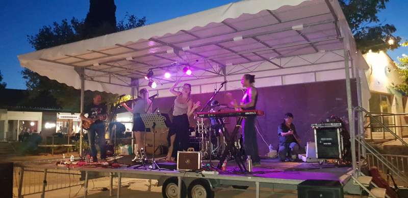 Concert rock avec le groupe 