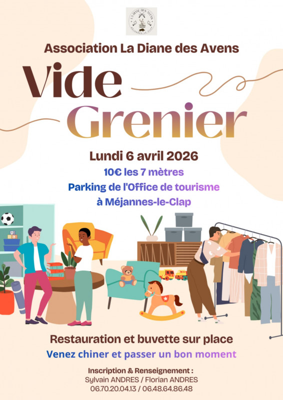 Affiche Vide Grenier 6 avril.jpg - © diane des avens Affiche Vide Grenier 6 avril.jpg