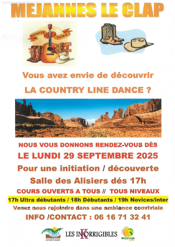 Découverte de la Country line dance_Méjannes-le-Clap Découverte de la Country line dance_Méjannes-le-Clap