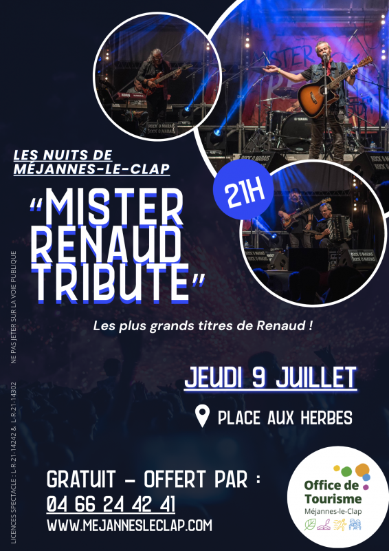 Concert Mister Renaud tribute_Méjannes-le-Clap