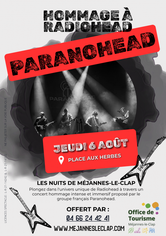 Concert hommage à Radiohead - Paranohead_Méjannes-le-Clap