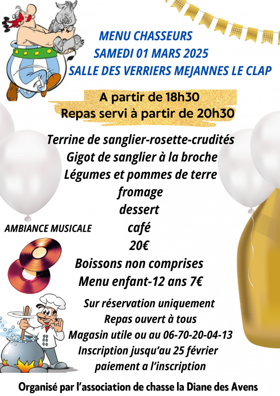 Repas des chasseurs_Méjannes-le-Clap